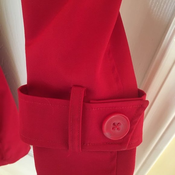 Red pea coat - Picture 3 of 6